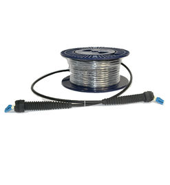 comprar Conector de fibra óptica a prueba de agua del Lc del negro del duplex del cordón de remiendo del LC SM del nivel IP67 100 metros online manufacture