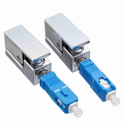 comprar SC Bare Fiber Adapter with Metal Material UPC Polish and Square Shape para las redes FTTH y FTTB online manufacture