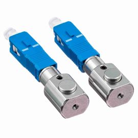 comprar Tipo desnudo gris acopladores del SC de la fibra óptica del adaptador de la fibra óptica para el centro de la prueba online manufacture