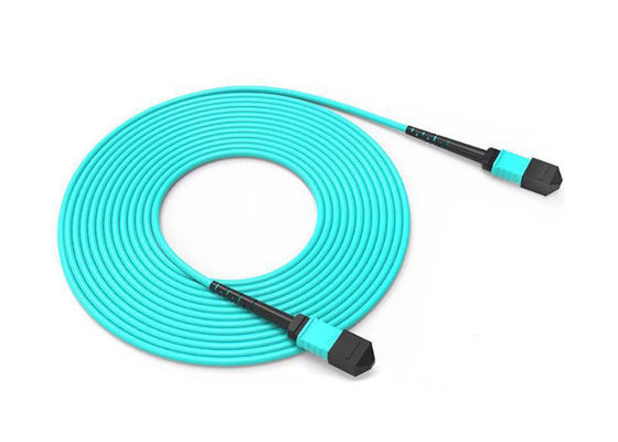 comprar Cables MPO MTP OM3 OM4 con conector masculino o femenino y 8 12 24 opciones de fibra online manufacture