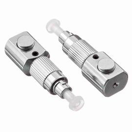 comprar FC descubren los acopladores grises del conector de la fibra óptica del metal FC del adaptador óptico de la fibra online manufacture