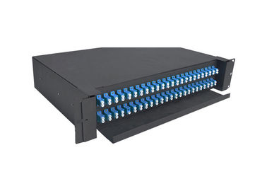 comprar El cuadrado del ST del SC FC del LC afiló el panel de remiendo óptico del orificio SMF 1U 12/24/48/96 online manufacture