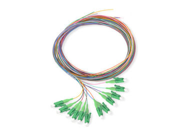 comprar Colores del cable 12 de la coleta 0.9m m de la fibra óptica del solo modo del conector del LC online manufacture