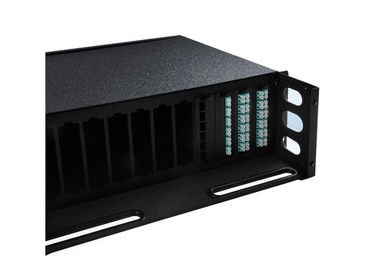 comprar cableado interior del recinto de la fibra del soporte de estante del panel de remiendo de la fibra óptica 1U con varios modos de funcionamiento online manufacture