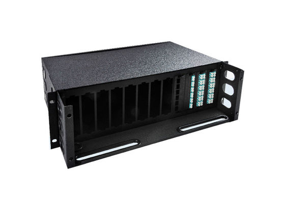 comprar Panel de Parche de Fibra Óptica de 19 Pulgadas para Montaje en Rack con Estructura de Cajón para Redes FTTH FTTB FTTX online manufacture