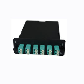 comprar El módulo MPO-24 del casete del solo modo FHD MPO al duplex de 12x LC, mecanografía A, 24 fibras OS2 online manufacture