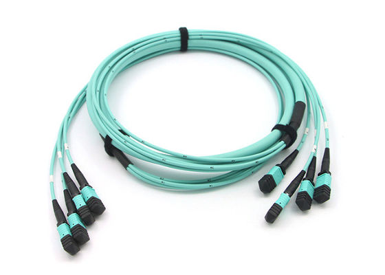 comprar Cables MPO MTP de 48 núcleos con material LSZH y Jumper óptico MPO de longitud personalizada online manufacture