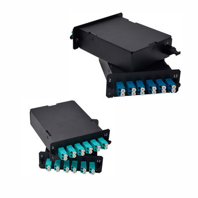 comprar Módulo de cinta MPO de 19 pulgadas montable en el bastidor con cable de fibra óptica Corning y baja pérdida de inserción online manufacture