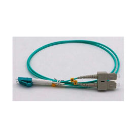 comprar cordón de remiendo de la fibra de los 5m, 50/125 cordón de remiendo fibroóptico del duplex de la fibra con varios modos de funcionamiento online manufacture