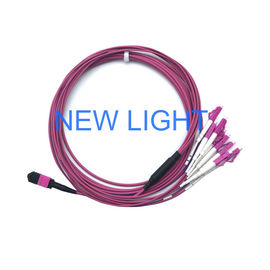 comprar Cable fibroóptico con varios modos de funcionamiento óptico del cable Om3 del conector MPO MTP para el casete de la fibra de Mpo online manufacture