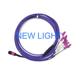 comprar Cable fibroóptico con varios modos de funcionamiento óptico del conector Om3 de Mpo para el panel de remiendo del casete de Mpo online manufacture