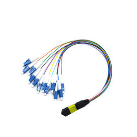 comprar 12 el cable de la fibra del cable Om2 del conector MPO MTP de la fibra conecta el casete de la fibra de Mpo online manufacture
