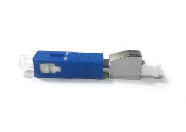 comprar Varón del SC/de la PC del adaptador de la fibra óptica del solo modo a la hembra del LC/de la PC con el puerto del LC del metal online manufacture