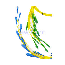 comprar 9 / Durabilidad de la fibra a dos caras del solo modo de Uniboot del cordón de remiendo de 125 fibras ópticas buena online manufacture
