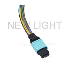 comprar Cable OM3 10Gb recto, 50/125 cable con varios modos de funcionamiento del OEM MPO MTP del remiendo de la fibra óptica online manufacture