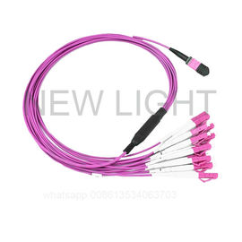 comprar Cable de la fibra óptica MPO MTP de OS2 OM3 OM4 para 100 Gigabit Ethernet de pequeñas pérdidas online manufacture