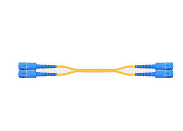 comprar modo 1310/1550nm del duplex del cordón de remiendo de la fibra óptica del SC de la transmisión de datos 40G solo online manufacture