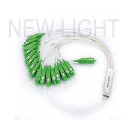 comprar Fibra unimodal 1x2 Blockless del divisor los 900μm de la fibra óptica del conector de SC/APC online manufacture