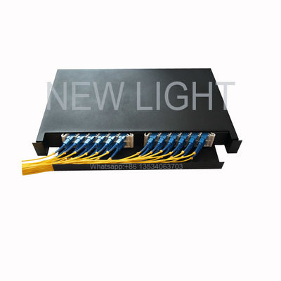 comprar 12/24 Cuadro de distribución de fibra central montado en la pared con construcción de acero laminado en frío para la gestión de fibra en interiores online manufacture