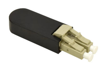 comprar Conectores beige del LC del color del Loopback a dos caras de la fibra óptica del LC milímetro 62.5/125 con el clip online manufacture