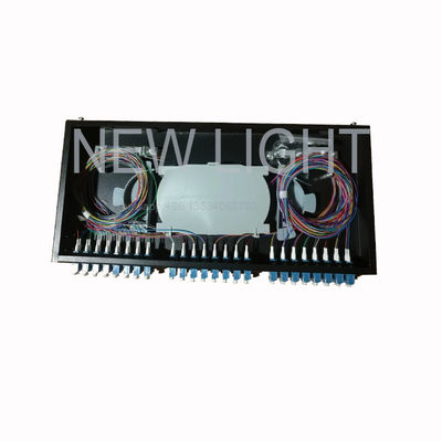 comprar Panel de Parcheo de Fibra Óptica LC de 48 Puertos Montado en Rack 1U para Gestión de Fibra Multimodo OM3/OM4 online manufacture