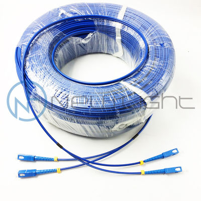 comprar 50M Cable de parche de fibra óptica G652D de modo único blindado anti rata para red FTTH online manufacture