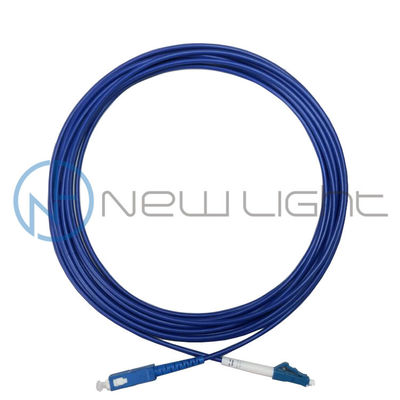 comprar Cable de Fibra Óptica Blindado de Metal y Acero Anti-Roedor SC APC a LC con Núcleo G652D online manufacture