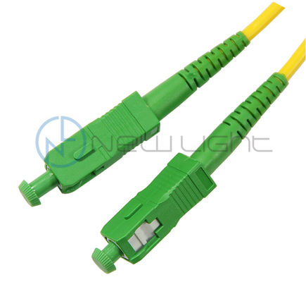 comprar Cable de conexión de fibra óptica SC LC verde con baja pérdida de inserción, material LSZH y pulido APC online manufacture