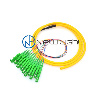comprar 0.9m m 12 conector del ST del SC E2000 FC de la coleta de la fibra óptica de los colores online manufacture