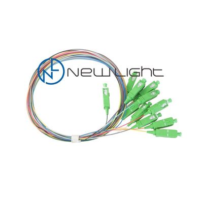 comprar 12 Color 0,9 mm de diámetro Baja pérdida de inserción Fibra óptica Pigtail para una conectividad óptica confiable online manufacture