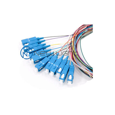 comprar LSZH 12 Color 1m Pigtail de fibra óptica con conectores SC E2000 FC ST y baja pérdida de inserción online manufacture