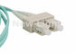 Cable de fribra óptica a dos caras con varios modos de funcionamiento, cable del remiendo de la fibra del SC del LC de la longitud de 3 metros