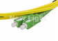 Cable de fribra óptica de fibra óptica del solo modo del SC del cordón de remiendo de las redes de telecomunicaciones/LC