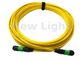 El cable amarillo APC &lt; 0.3dB 3 de MPO MTP mide 12 bases/24 bases MPO al cable de MPO