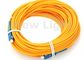 Solo modelo cordón de remiendo de la fibra del SC de 9/125 cables de puente de la fibra óptica/SC 100 metros de longitud