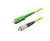 El solo modo del SC UPC aviva hacia fuera longitud modificada para requisitos particulares fibra de fibra óptica del cordón de remiendo 12