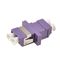 Tipo común con varios modos de funcionamiento de la base OM4 de los adaptadores dos del conector de la fibra óptica con color púrpura
