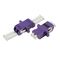 Tipo común con varios modos de funcionamiento de la base OM4 de los adaptadores dos del conector de la fibra óptica con color púrpura