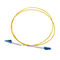 SC/UPC - PVC de fibra óptica a una cara/LSZH/OFNR del amarillo del cordón de remiendo del LC/del UPC SM