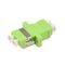 Adaptador plástico LC de la fibra óptica al color verde del LC milímetro OM5 con la funda de cerámica