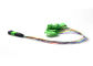 la fibra 12 de 0.9m m aviva hacia fuera el cordón de remiendo óptico/al varón simple del módulo MPO APC A SC APC