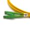 Cable a dos caras de remiendo de LSZH de los conectores de fibra óptica del cordón E2000 9/125 SM