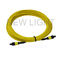 3,0 conector de la fibra del cable del milímetro MPO MTP, cable de fribra óptica del solo modo de 8 filamentos