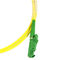 Cordón de remiendo de fibra óptica del cable amarillo Singl - modo E2000 al polaco G657A2 del LC APC
