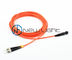 Cordón de remiendo de fibra óptica con varios modos de funcionamiento anaranjado masculino de MTRJ