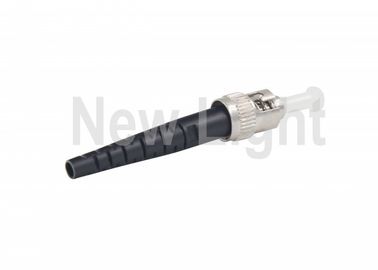 conector de la fibra de la PC del diámetro de 3.0m m, conectores de pulido del ST de la fibra del solo modo
