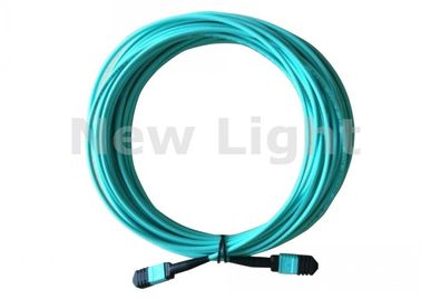 24 bases/12 quitan el corazón a puentes verdes de la fibra del solo modo de APC <0.3dB del cable de MPO MTP