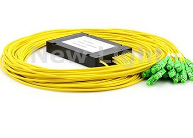 Divisor del PLC de la fibra óptica 1×16, divisor de la fibra del solo modo con los conectores del SC/del UPC