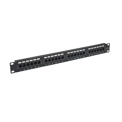 Panel de parche de Ethernet RJ45 con blindaje metálico Cat5e/Cat6/Cat6a/Cat7 Compatible con la normativa RoHS/UL/CE Certificado