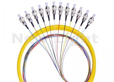 Simplex del solo modo de la coleta de la fibra óptica del Fanout de la base de FC UPC 12 para la transmisión de datos